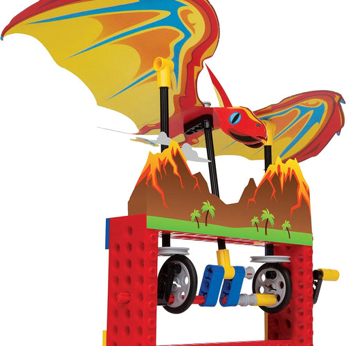 LEGO Technic bricks and papercraft STEM activity kit, physics-driven kinetic creatures for kids 8-12, 64-page book
