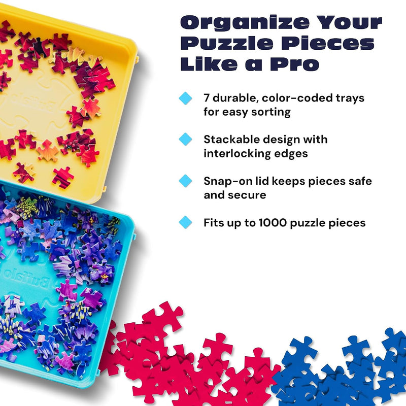 Buffalo Games - Puzzle Sorting Trays - 7 Count (Pack of 1)
