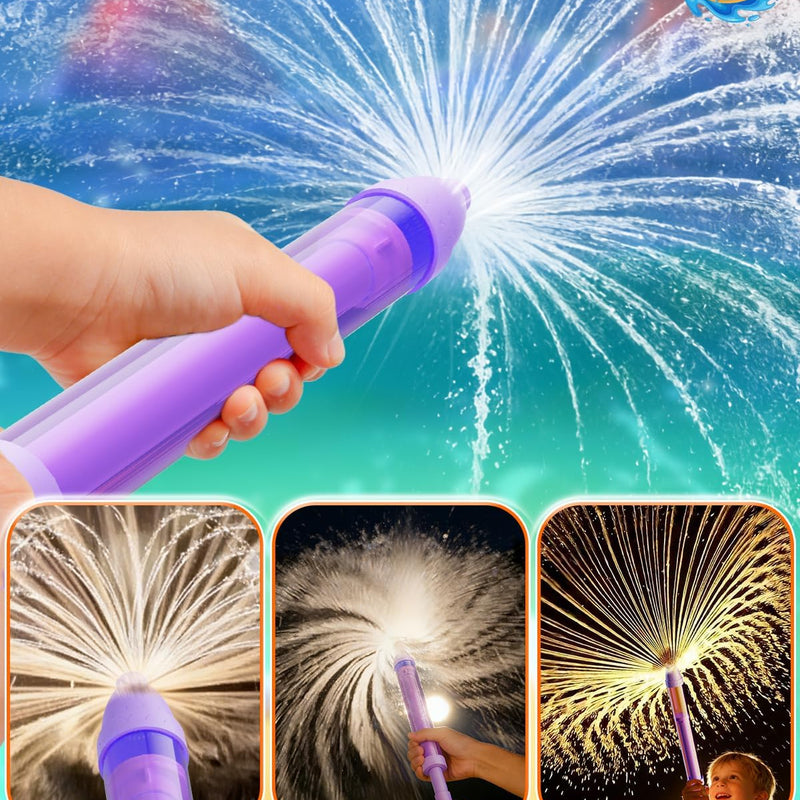 Water Gun Wide Spray Spray Squirt Gun Toy for Kids Adults 6 Pack | Sparkle Burst Squirter Gun Bulk for Kids Ages 4-12, Water Shooters for Pool, Swimming Beach Backyard Outdoor Party Favors