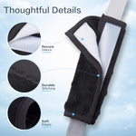 Pro Goleem Car Seat Strap Covers for Babies Soft Car Seat Strap Shoulder Pads for All Car Seats, Stroller, Pushcar, Black