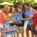 Quanquer 600cc Water Guns for Kids & Adults - 6 Pack Super Squirt Blasters Soaker with Long Range, High Capacity Pump Action, Summer Swimming Beach Outdoor Water Fighting Play Pool Toys for Boys Girls