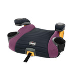 Chicco GoFit ClearTex Plus Backless Booster Car Seat, 40-110 lbs | Sunset/Purple, portable booster seat for ages 4+, ErgoBoost padding, quick-release LATCH, carry handle, GREENGUARD Gold