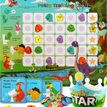 PUTSKA Potty Training Chart Toddler Boys, 35 Stickers, Crown, Firefighter