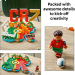 LEGO Editions Cristiano Ronaldo Soccer Highlights building set for 10+ year olds, 490 pieces, collectible soccer gift