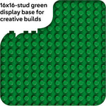 LEGO DUPLO Green Building Plate - 1.5+ Years Learning Toy for Toddlers and Preschool Kids, 10460 Green Base Plate