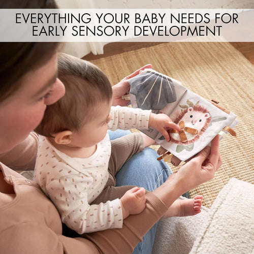 ZICOTO Soft Baby Book with Touch and Feel Pages: Sensory Exploration for Infants 0-18 Months