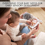 ZICOTO Soft Baby Book with Touch and Feel Pages: Sensory Exploration for Infants 0-18 Months