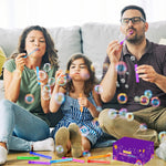 32-pack mini bubble wands for kids, 4.2 inches, 8 colors, non-toxic, toddler-friendly party favor supplies