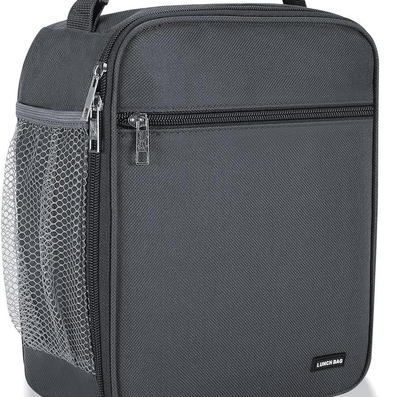 Lovoeo Lunch box Lunch bag for men women Insulated Lunchbox Lunch bags for Work Picnic Travel (Black)