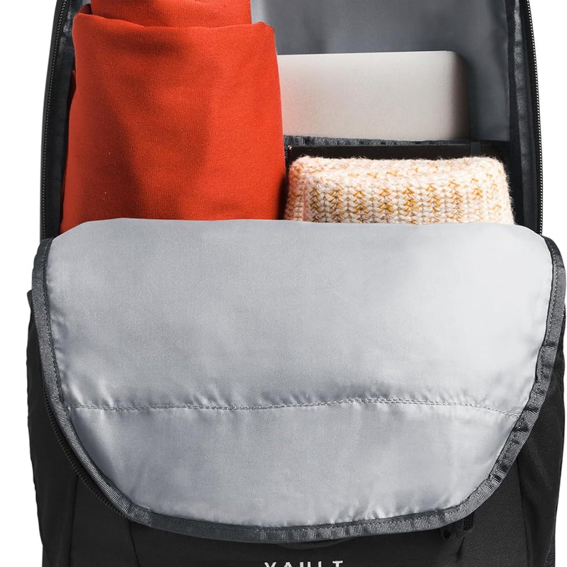 The North Face Vault Everyday Laptop Backpack - Commuter Travel Bag, Water-Repellent Finish, Spacious Compartment, TNF Black-NPF, One Size