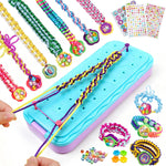 DDAI Arts and Crafts for Kids Age 8-12 Friendship Bracelet Making Kit for Girls - Best Birthday Gifts Ideas for Girl 7 9 10 11 Year Old - Popular Bracelets String Maker Toys Set