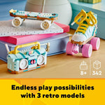 LEGO Creator 3-in-1 Retro Roller Skate Building Kit for Kids Ages 8 and Up with 4 Moving Wheels