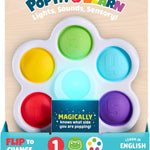 Chuckle & Roar Pop It Board, Bilingual Toddler Learning Toy, Quiet Mode | Bilingual English & Spanish Learning, Quiet Mode for Silent Popping, Ages 6 Months to 2+, Learn Mode with Questions