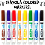 Crayola Washable Markers for Kids - Black (12ct), Bulk Broad Line Markers for School, Classroom Essentials, Teacher Classroom Must Haves for Elementary School