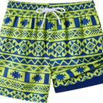 UMELOK Boys Swim Trunks with Compression Liner Toddler Bathing Suit