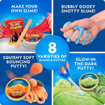 National Geographic Mega Slime Kit & Putty Lab STEM Science Toy for Boys and Girls with 8 Varieties