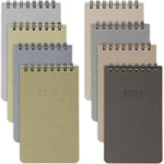 ZICOTO Aesthetic Pocket Notebooks Set Of 8 - Small 3x5 Spiral Notepads With Lined Pages - The Perfect Little Mini Note Pads to Stay Organized and Boost Productivity at Work or School