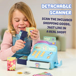 Bluey Cash Register Playset with Scanner, Toy Credit Card, and Dollar Bucks for Kids, Ages 3+