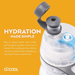 O2COOL Mist N Sip 20 oz Misting Reusable Sports Water Bottle Soccer | Yes