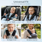 Pro Goleem Car Seat Strap Covers for Babies Soft Car Seat Strap Shoulder Pads for All Car Seats, Stroller, Pushcar, Black