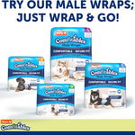 Hartz Disposable Dog Diapers, Size M 32 count, Comfortable & Secure Fit, Easy to Put On | Comfortable & Secure Fit, Easy to Put On, Super Absorbent, Breathable Material, Adjustable Tail Hole, Male & Female Diaper