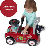 Radio Flyer Busy Buggy, 3-in-1 toddler push walker with 17 sensory activities, 42 lb capacity, ride on toys for 1-3 year olds