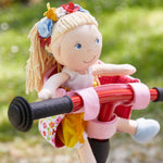 Haba Soft Doll Bike Seat for Plush Toys up to 15 inches, Easy Attachment and Removal