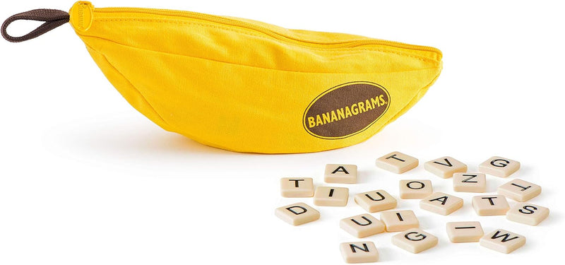 Bananagrams Classic Word Game for Families and Travel, 144 Letter Tiles