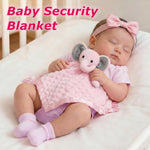 Pro Goleem Baby Girl Gifts Elephant Security Blanket with Stuffed Animal Snuggle Toy Lovey Soft Lovie Baby Registry Search for Infant and Toddler Pink 16 Inch