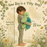 gnomantic Turtle Weighted Stuffed Animals - 22 Inch 4.5 Pounds Weighted Plushies Sea Turtle Stuffed Animal - Big Tortoise Plush Pillow - Cute Plush Toys Gifts for Kids & Adults (Green)