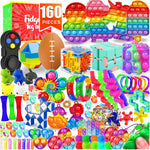Fidget Toys, 160 Pack Party Favors for Kids 8-12 4-8, Sensory Toys Bulk Autism Autistic, Treasure Box Toys for Classroom, Stocking Stuffers, Goodie Bag Stuffers, Christmas Birthday Gifts Prizes