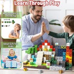 Intoypad 300PCS Magnetic Blocks for Kids, 0.8in Magnetic Building Block Toys for Boys Girls Age 3 4 5 6 7 8 9 10 Magnet Cubes Game Magnetic Tiles STEM Toys Christmas Birthday Gifts for Kids Toddlers