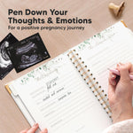 Pregnancy Journal for First Time Moms Gifts - 90 Pages Hardcover (Alpine) | Pregnancy Memory Book, Beautiful & Cute Baby Book Keepsake, Ultrasound Baby Scrapbook, Mom To Be Gift