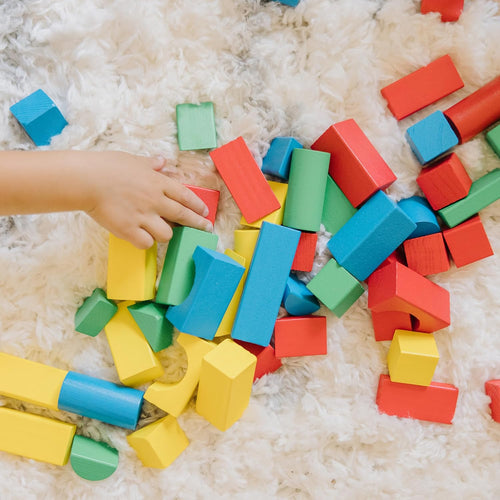 Melissa & Doug Wooden Building Blocks for Toddlers, 100-Piece Set, FSC Certified, Ages 2+