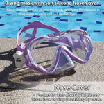 Seago Kids Swim Goggles Snorkel Diving Mask for Youth(5-15), Anti-Fog 180° Clear View