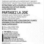 Paper Mate InkJoy Quatro Retractable Ballpoint Pens, 4 Colors in 1 Pen, Medium Point (1.0mm), 3 Count - Convenient, Note-Taking, Comfortable Grip, Ultra Smooth Ink