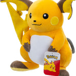 Pokemon 12" Large Raichu Plush - Officially Licensed - Pikachu Evolution Figure - Authentic Soft 12-Inch Stuffed Animal Toy - Gift for Kids, Boys, Girls - 2+