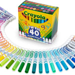 Crayola Ultra Clean Fine Line Washable Markers (40ct), School Supplies, Classroom Teacher Must Haves, Homeschool Essentials, Gifts for Kids, Ages 3, 4, 5
