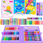 iBayam Art Supplies, 149-Pack Drawing Kit Painting Art Set Kits, Pink Box | Arts and Crafts for Kids Girls Boys Gifts, with Coloring Book, Crayons, Pastels, Pencils, Watercolor Pens & Cakes