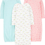 Simple Joys by Carter's Baby Girls' 3-pack Cotton Sleeper Gown