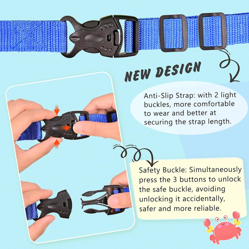 SWIMEE Back Float Safety Swim Trainer Swimming Bubble Belt with Adjustable 3 Layers Swim Belts Comfortable Waterproof Floaties Device for Kids Toddler Swimming Floats (10lb-60lb)