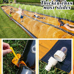 22ft Slip Water and Slide for Kids Adults, Extra Long Backyard Water Slide for Kids Ages 5-8 8-12 with Pool and 2 Inflatable Bodyboards, Summer Outdoor Games Water Toys