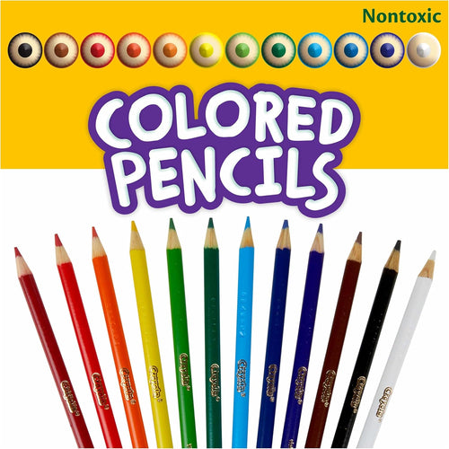 Crayola Bulk Colored Pencils for Kids (24pk) - 12 Assorted Colors, Art Supplies For Crafts & Coloring Books, Bulk Preschool & Kindergarten Classroom Supplies (Packaging May Vary)