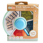 GoBe Kids Small Snack Spinner Slide, 4 Compartment Dispenser and Lid | Reusable Snack Container, Lid, BPA/PVC Free, Dishwasher Safe, No Spill, Travel Accessories, Bento Container, Twinberry