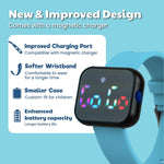 Potty Training Watch for Kids V2 – A Water Resistant Potty Reminder Device for Boys & Girls to Train Your Toddler with Fun/Musical & Vibration Interval Reminder with Potty Training eBook (Sky)