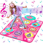 Dance Mat with LED Lights, Adjustable Volume, 5 Game Modes, Portable Music Dance Mat for Kids and Adults