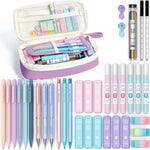 Four Candies 36PCS Mechanical Pencil Set with 624 Lead Refills (Pink) | 0.5mm - 2.0mm Mechanical Pencils, Aesthetic School Supplies for Writing, Drawing, Drafting , Note-Taking & Back to School