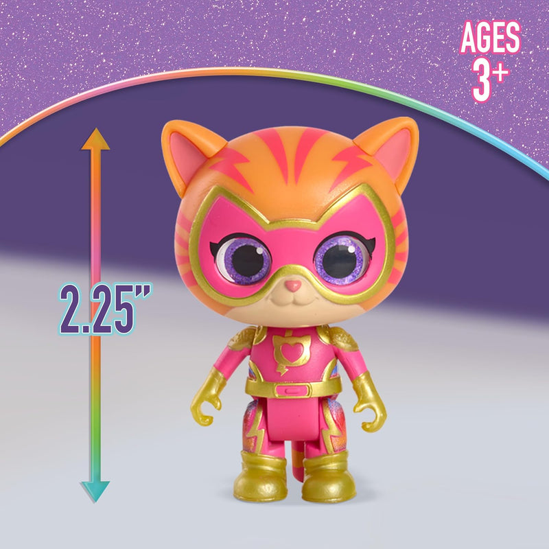 Disney Jr. SuperKitties Kittydale Figure Set with Accessories, 15-Pieces, Collectible Figurines, Toy for Fans, Girls, Kids, Ages 3 and Up by Just Play