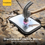 TAZENI Baby Car Mirror for Rear Facing Car Seat, Patented Stable Hook Clip | Shatterproof, 360° Rotation, Crystal Clear View, Easy Install, Crash-tested, Baby Shower Gifts for Infants Safely, Black