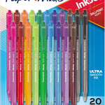 Paper Mate InkJoy 100RT Retractable Ballpoint Pens, Medium Point (1.0mm), 20 Count - Teacher Essentials, Colorful Office Supplies, Note-Taking, Back to School